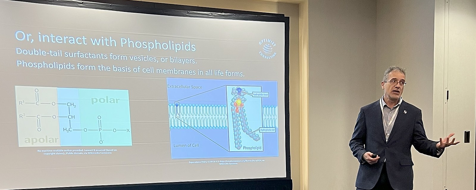 John Skabardonis presenting his talk on engineered plastics