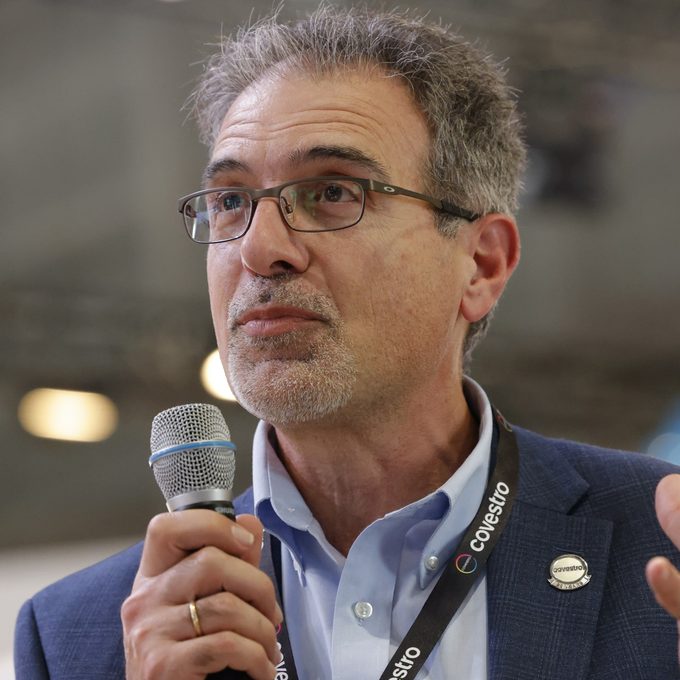 John Skabardonis speaking to an audience