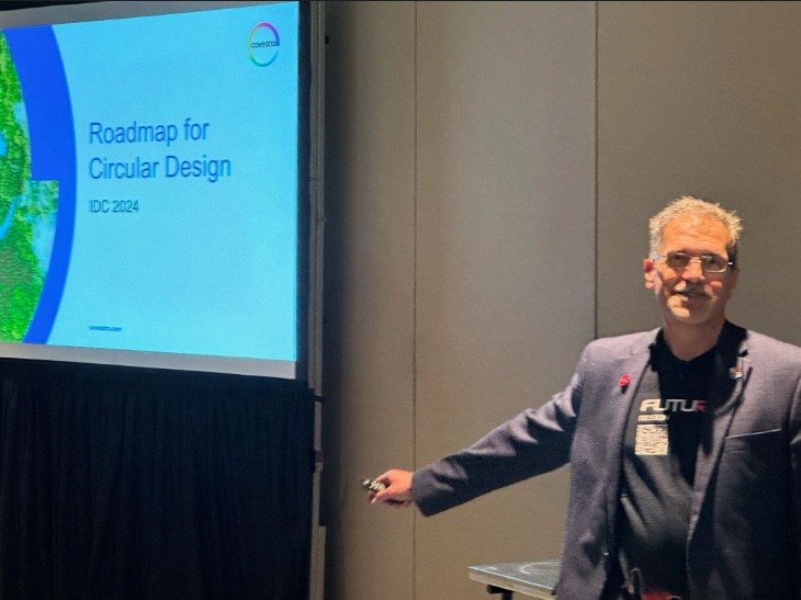 John Skabardonis presenting on circular design